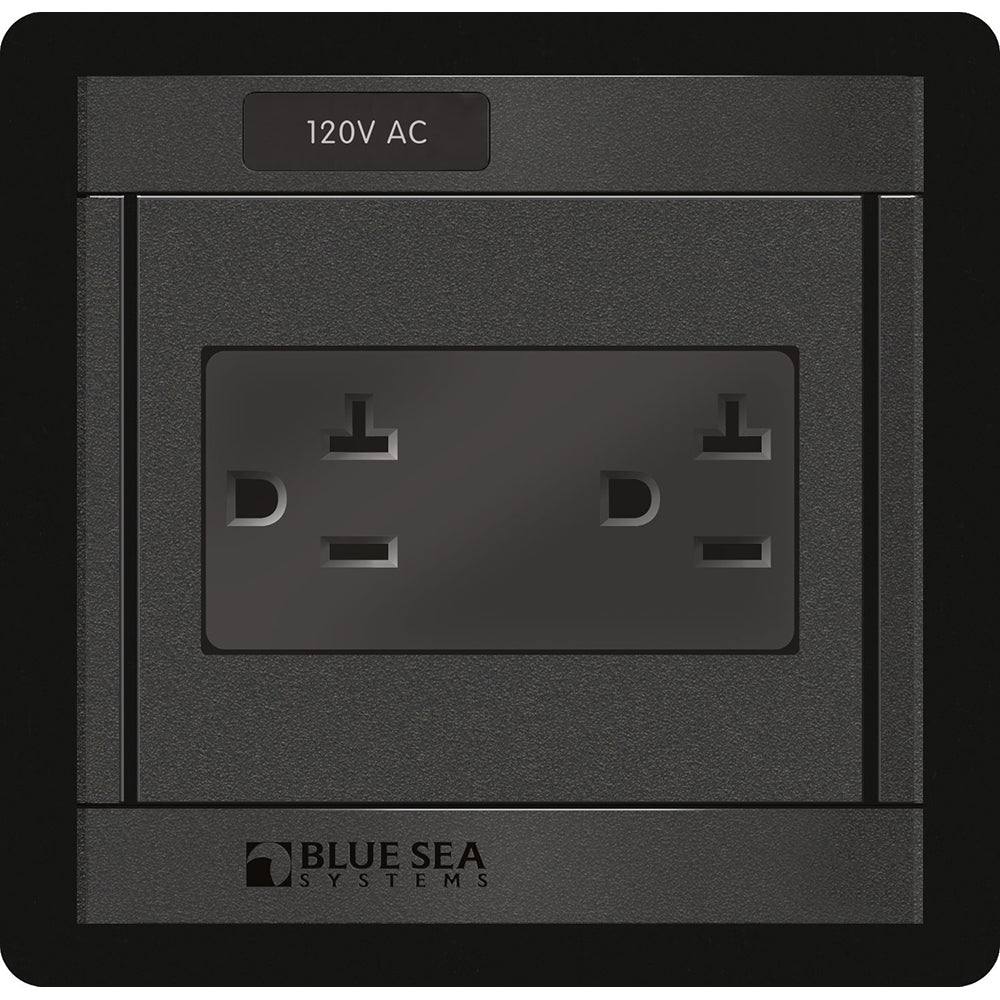 Blue Sea 1479 360 Panel 120V AC DUal Outlet 1479