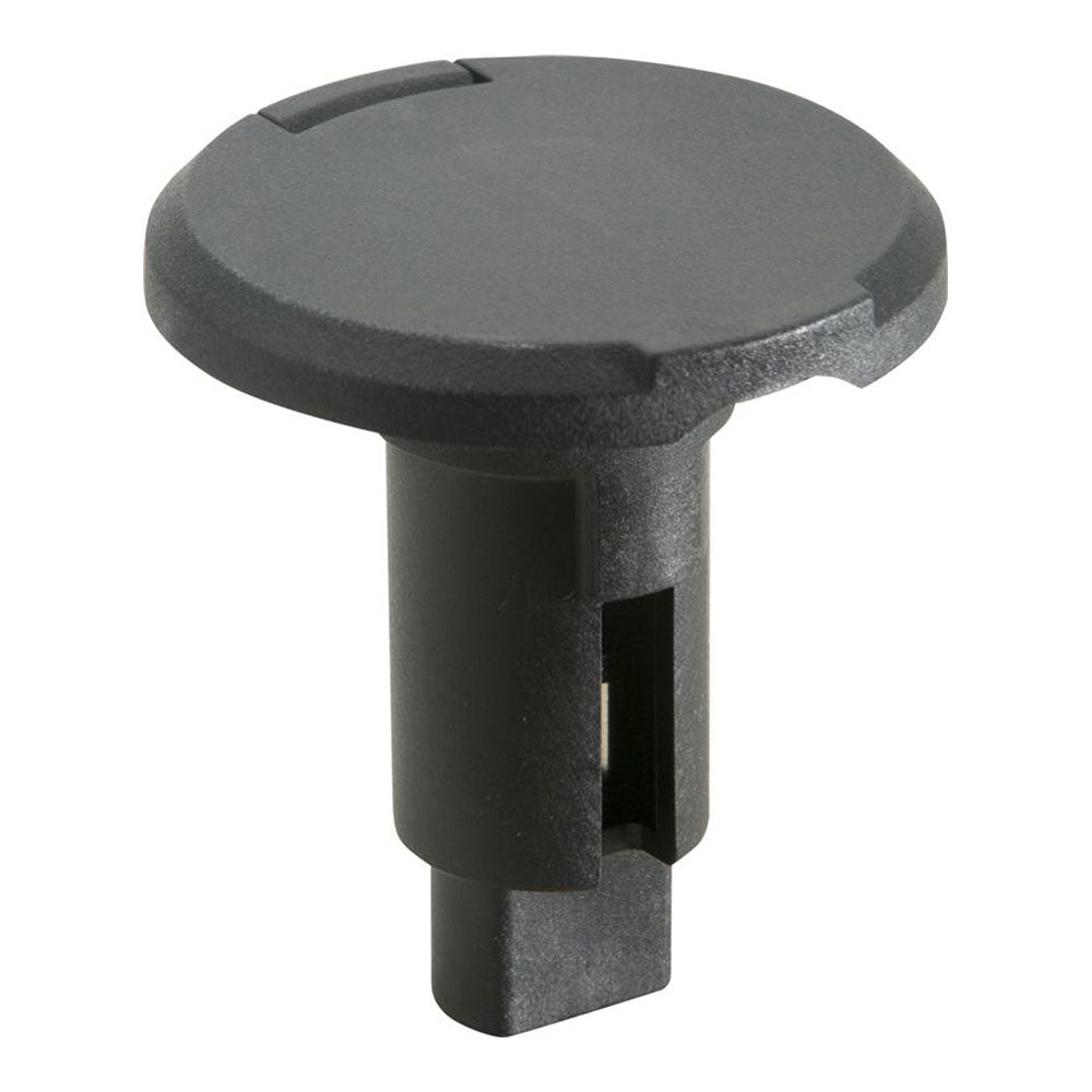 Attwood LightArmor PlugIn Base 2 Pin Black Round 910R2PB7