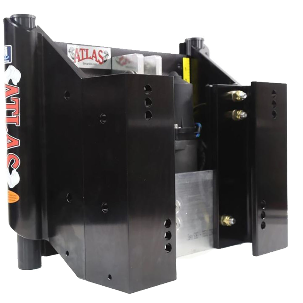 TH Marine ATLAS 12 Set Back Hydraulic Jack Plate Heavy Duty Black AHJ12VHDBDP