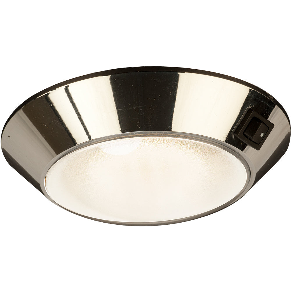 SeaDog Chrome Plastic LED Dome Light 4 DayNight ClearRed Bulb 4017551