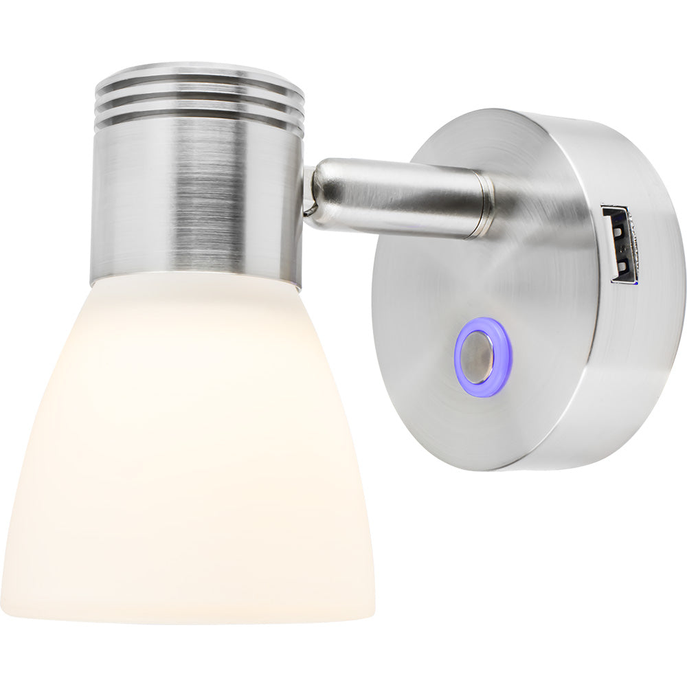 SeaDog Cabin Reading Light wTouch Dimmer USB Port 4007153