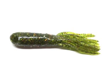 Salty Stick Em Tubes Jr Green Pumpkin/Smoke Tail 50 Pack product image