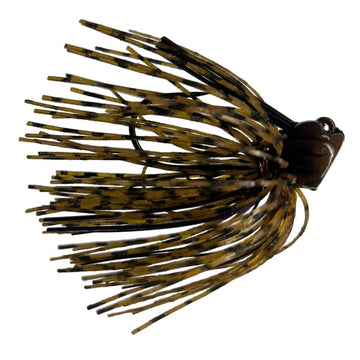 Blue Rock Custom Tackle 247 Jig, a fishing jig with a vibrant finish, designed for attracting fish during angling.