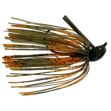 Blue Rock Custom Tackle 1099 Jig, a fishing jig with a detailed metallic finish and sturdy hook for freshwater or saltwater fishing.