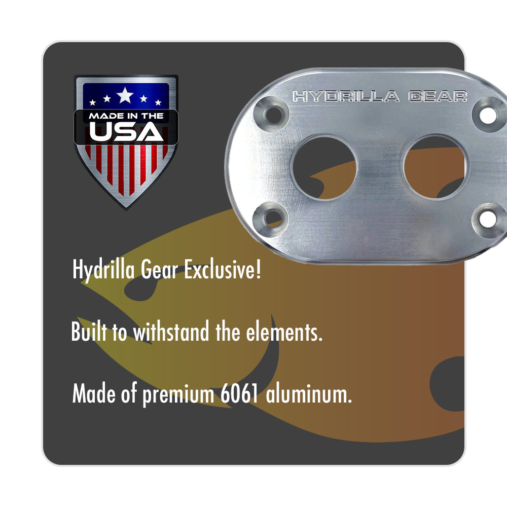 Hydrilla Gear's Bulkhead Plate: Power-Pole Models, Silver