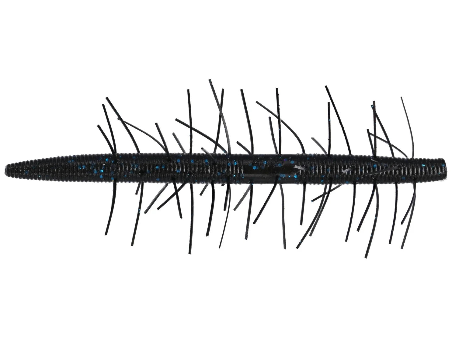 Fuzzy Senko 5" Black with Large Blue Flake product image