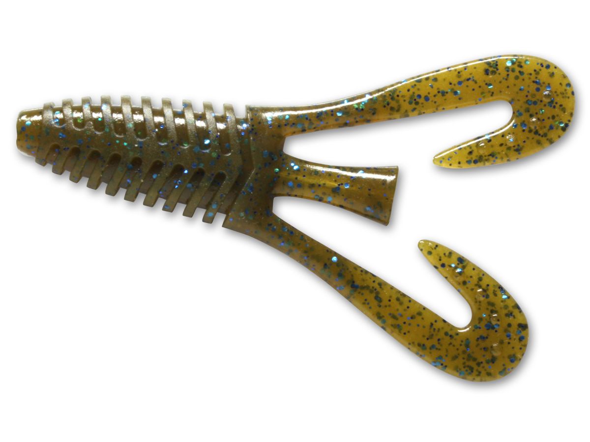 Barbute 4" #71 Green Pumpkin Blue Flake product image