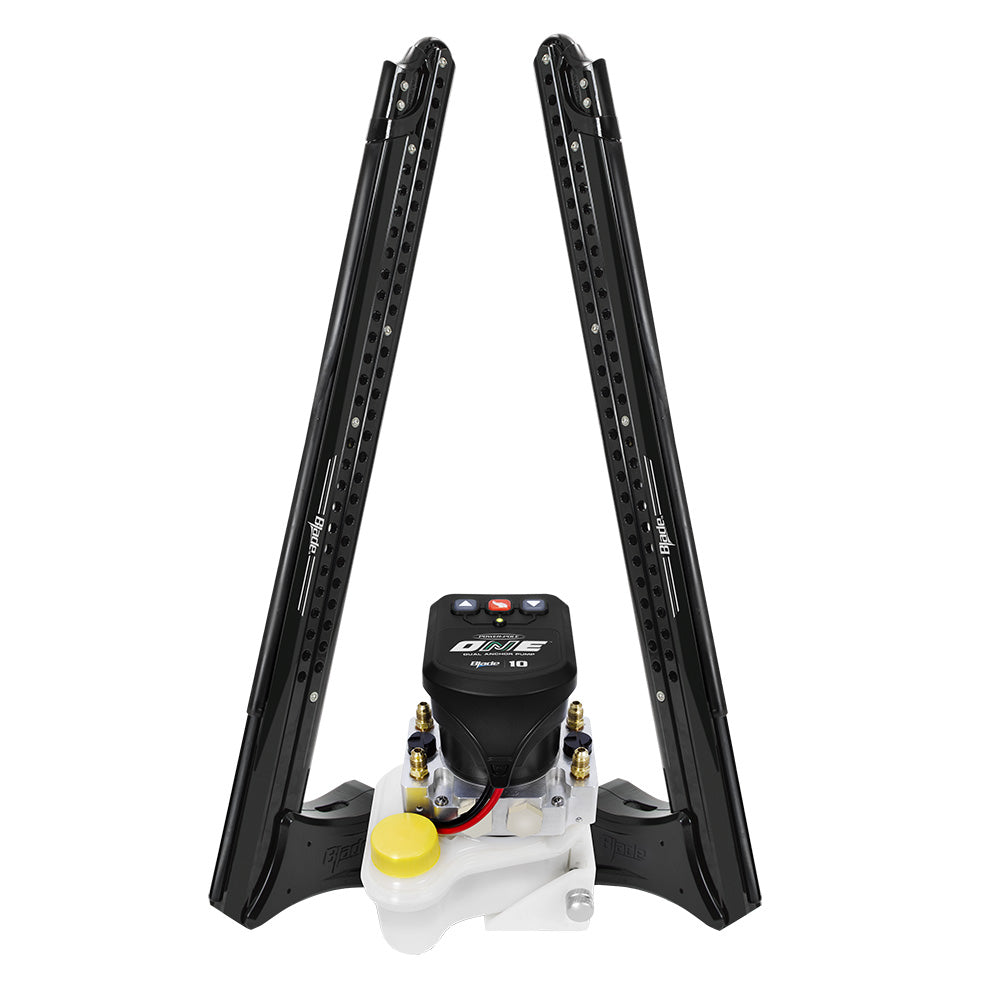 PowerPole Blade ONE Pump BLS Shallow Water Anchor System  8  Dual Blade  Black PP2BLS8BK
