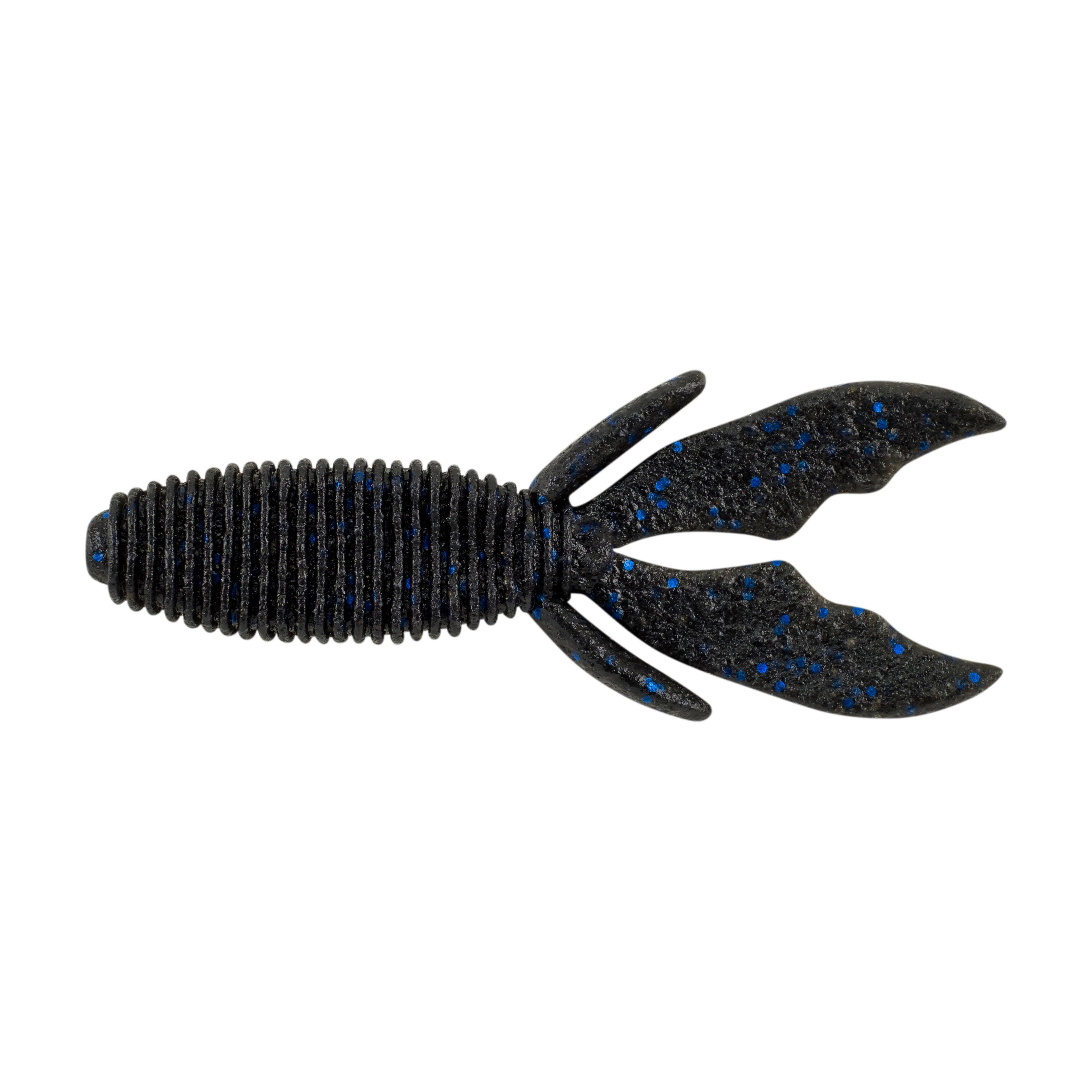 PowerBait MaxScent Creature Hawg Black Blue Fleck 4 in product image