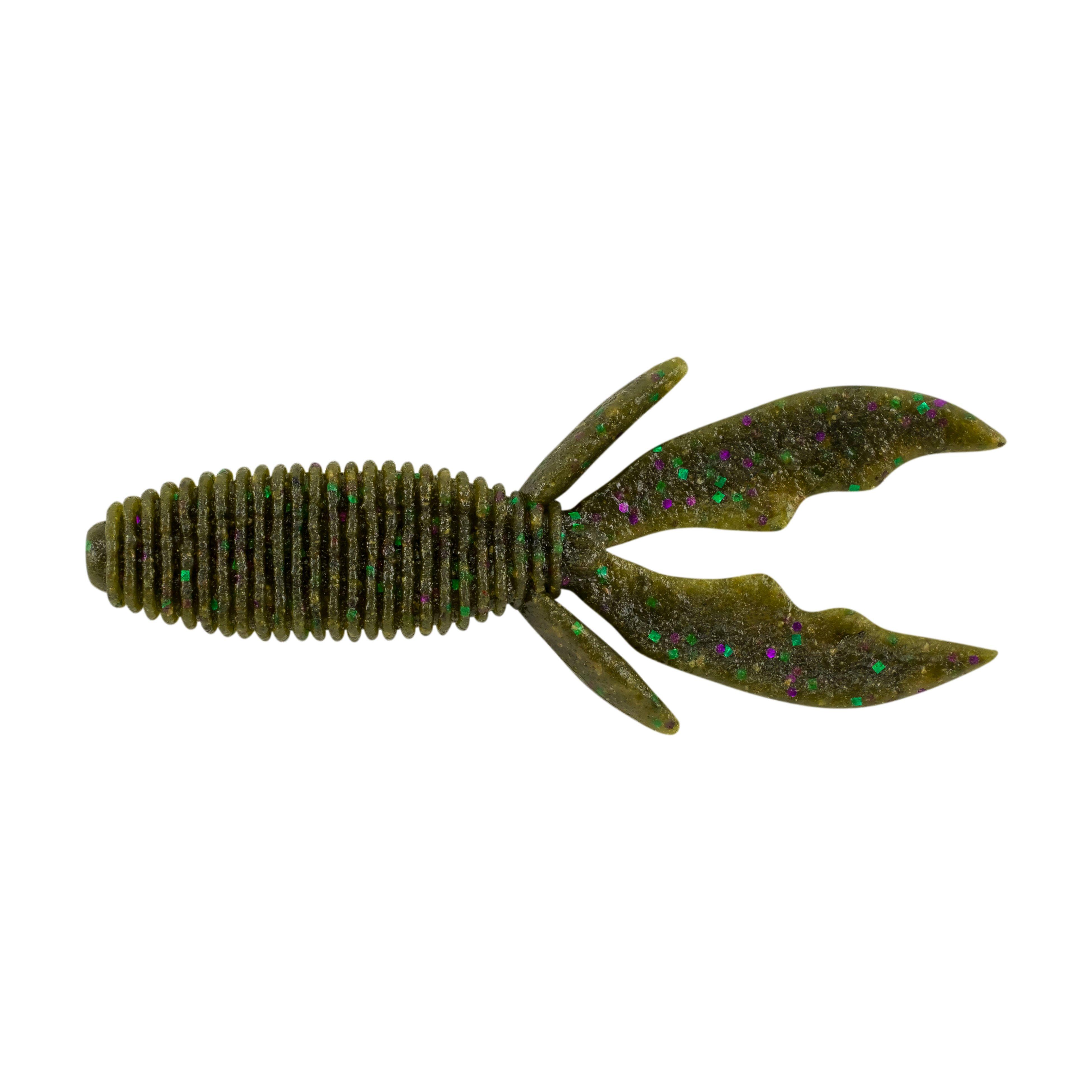 PowerBait MaxScent Creature Hawg Green Pumpkin Party 4 in product image