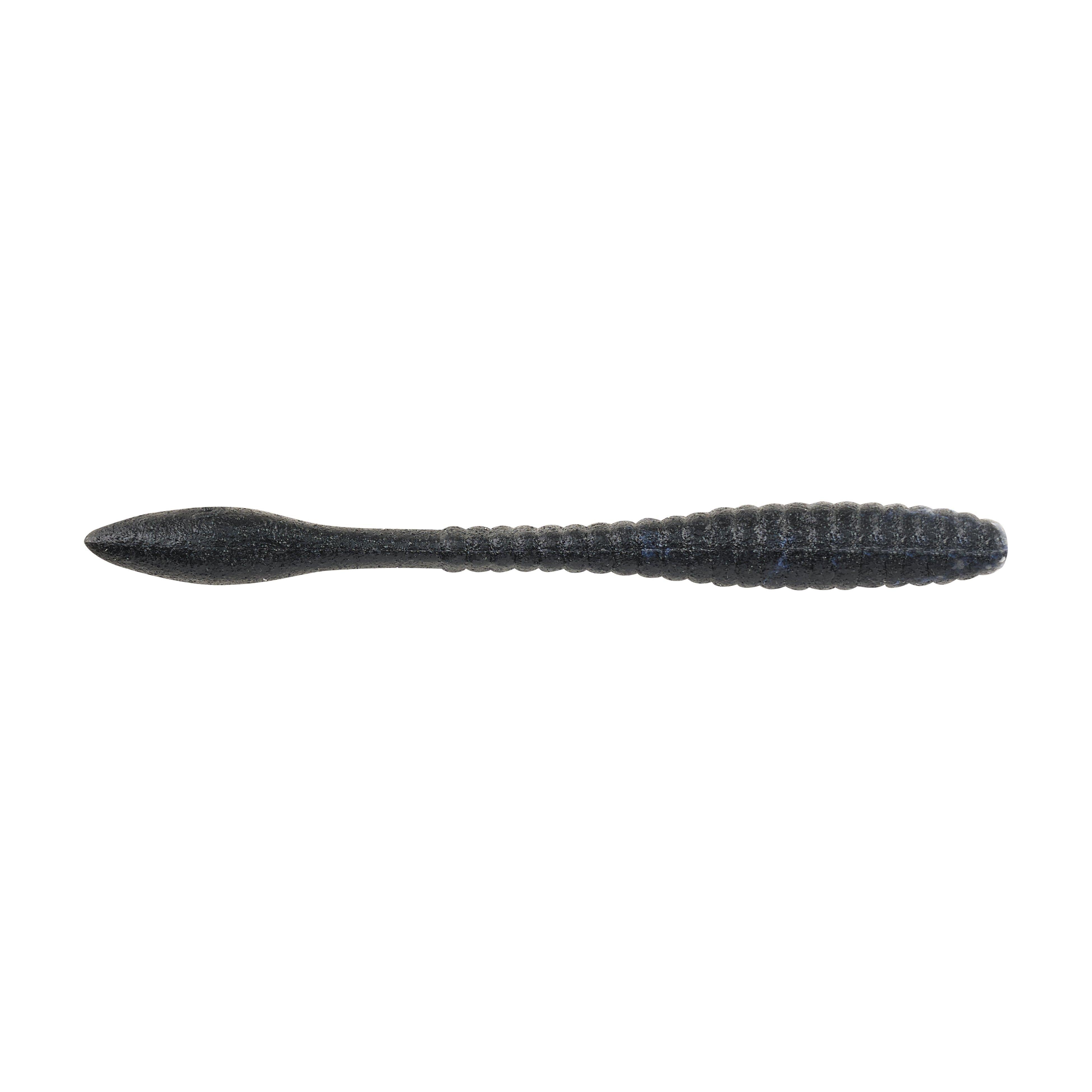 PowerBait MaxScent Flat Worm Black Shiner 4.5 in product image