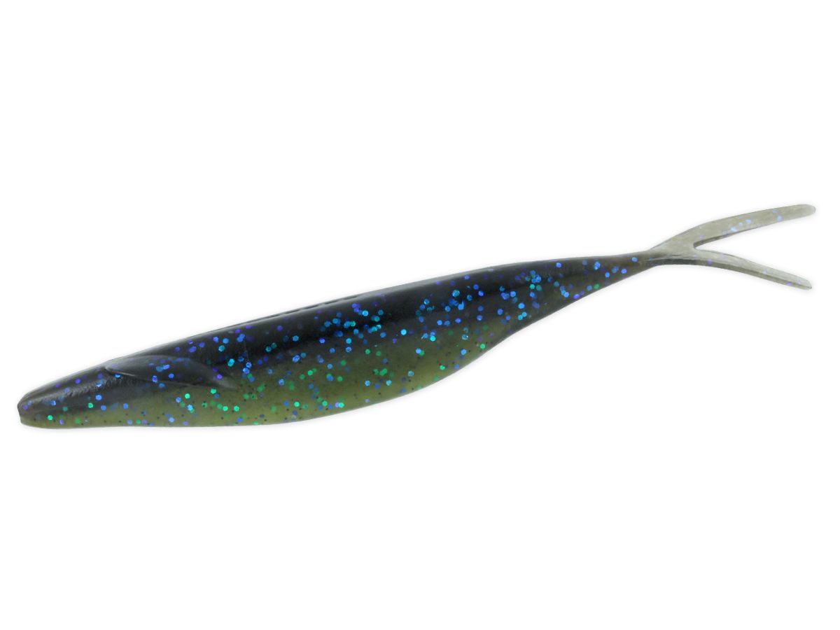 Sakamata Shad 4" #125 Clear Pepper Neon Flake product image