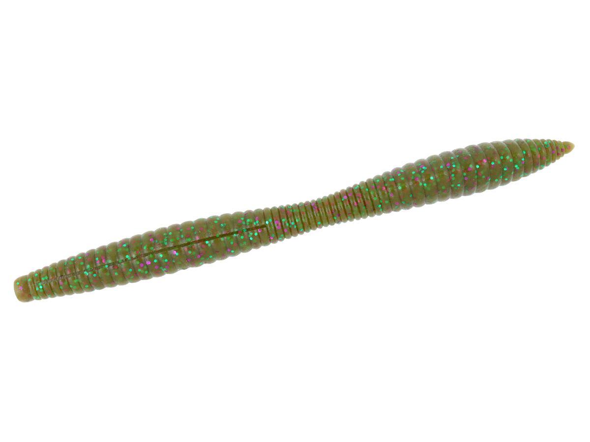 Rebound Stick 6" #115 Green Pumpkin Purple & Green Flake product image