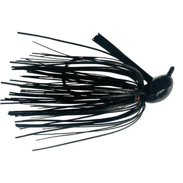 Blue Rock Custom Tackle 1099 XL Jig, a durable fishing jig with bright colors designed for bass fishing.