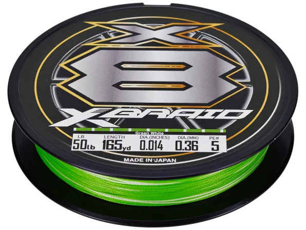XBRAID X8 BRAID 8 GREEN WHITE product image