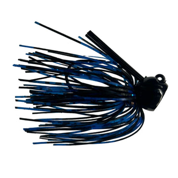 Blue Rock Custom Tackle 247 Jig, a fishing jig with a vibrant finish, designed for attracting fish during angling.