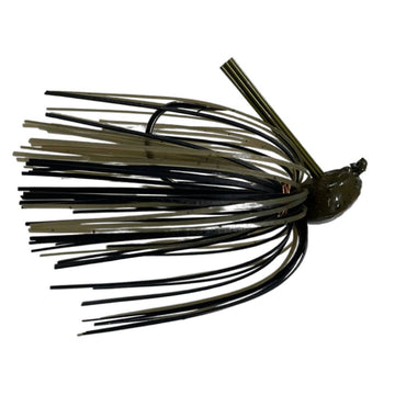Blue Rock Custom Tackle 1099 Jig showing a close-up of the detailed, colorful fishing jig with hooks and vibrant design.