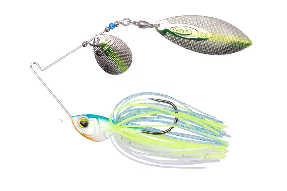 High Pitcher Double Willow 3/8 Ghost Chartreuse Blue Back product image